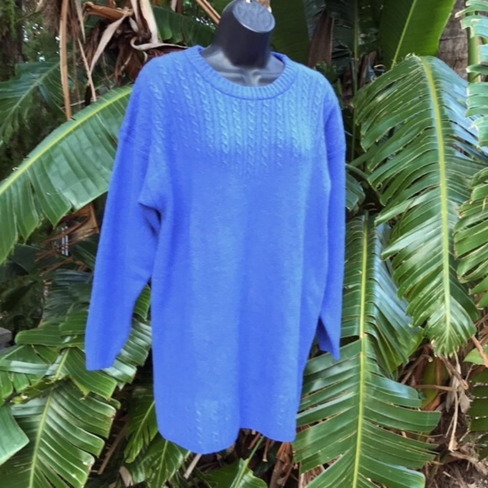 Vintage Cable knit angora blend sweater